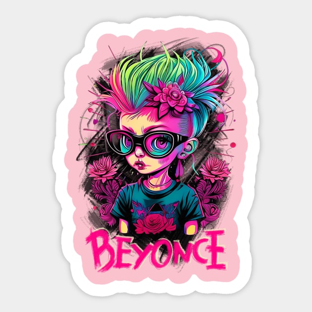 Beyon Rock Girl Sticker by VACO SONGOLAS